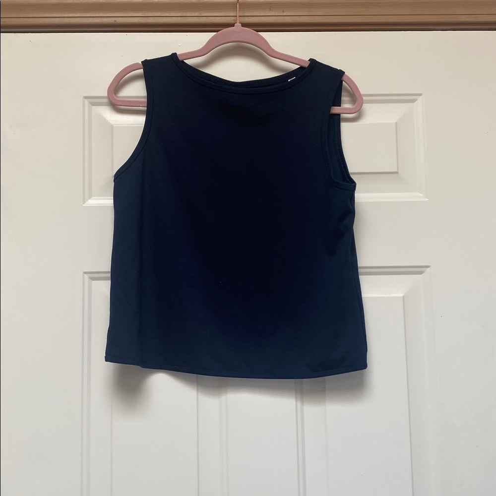 Navy Blue Sleeveless Top